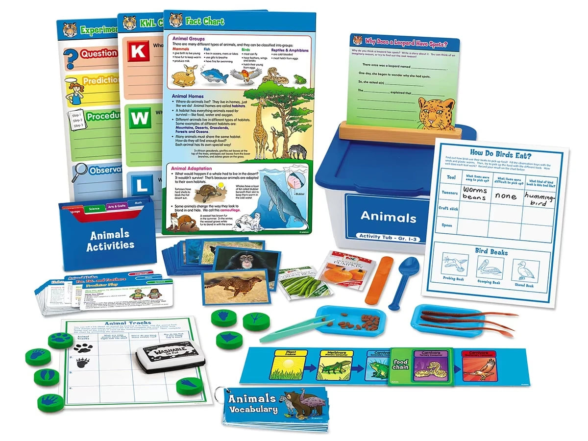 Animals Activity Tub - Gr. 1-3 - US 3864