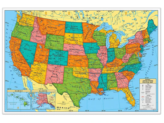 Write & Wipe U.S.A. Wall Map - US 5873