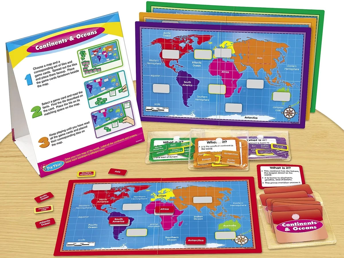 Continents & Oceans Instant Learning Center - US 3459