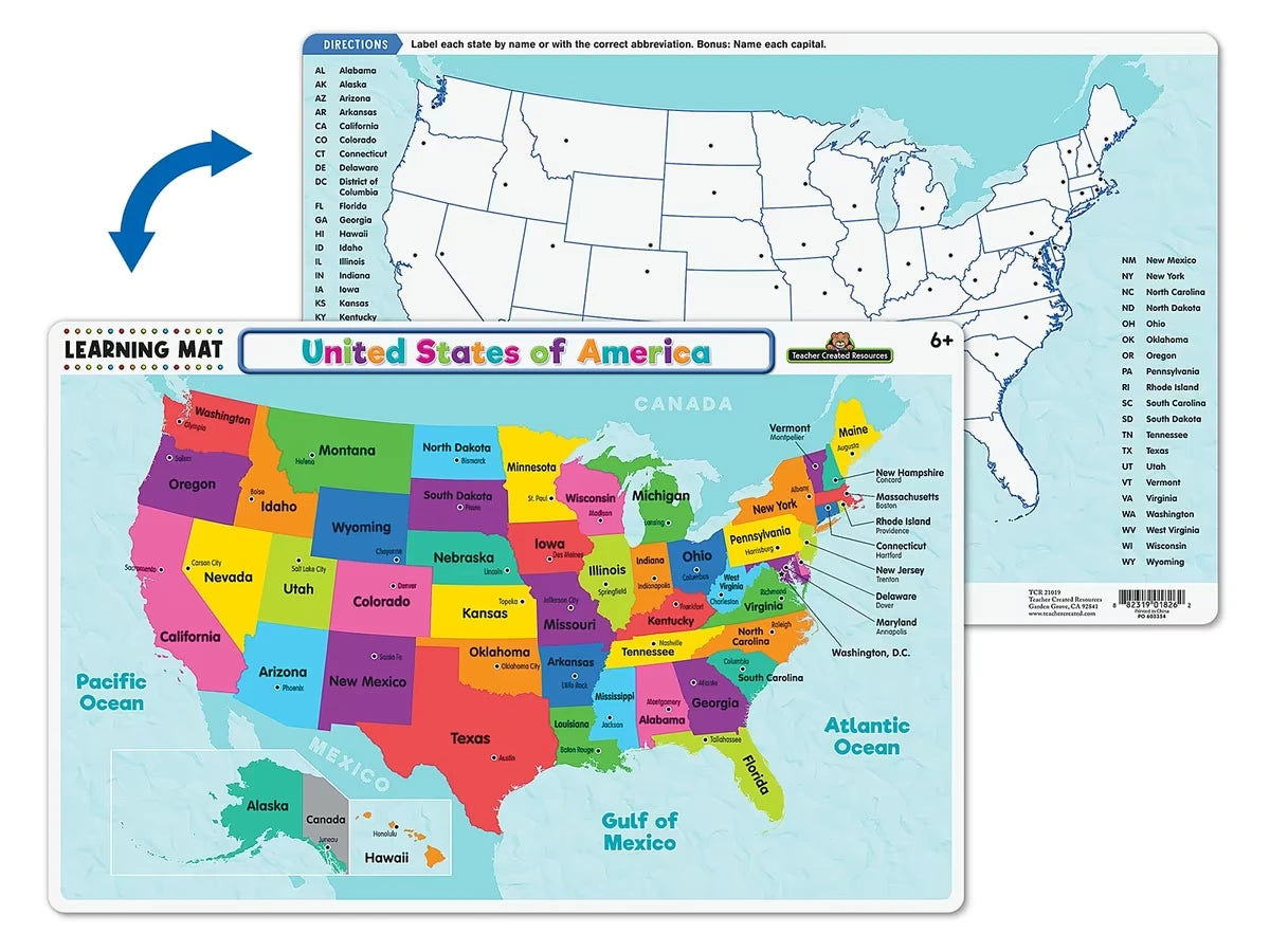 United States Learning Mat - US 8343