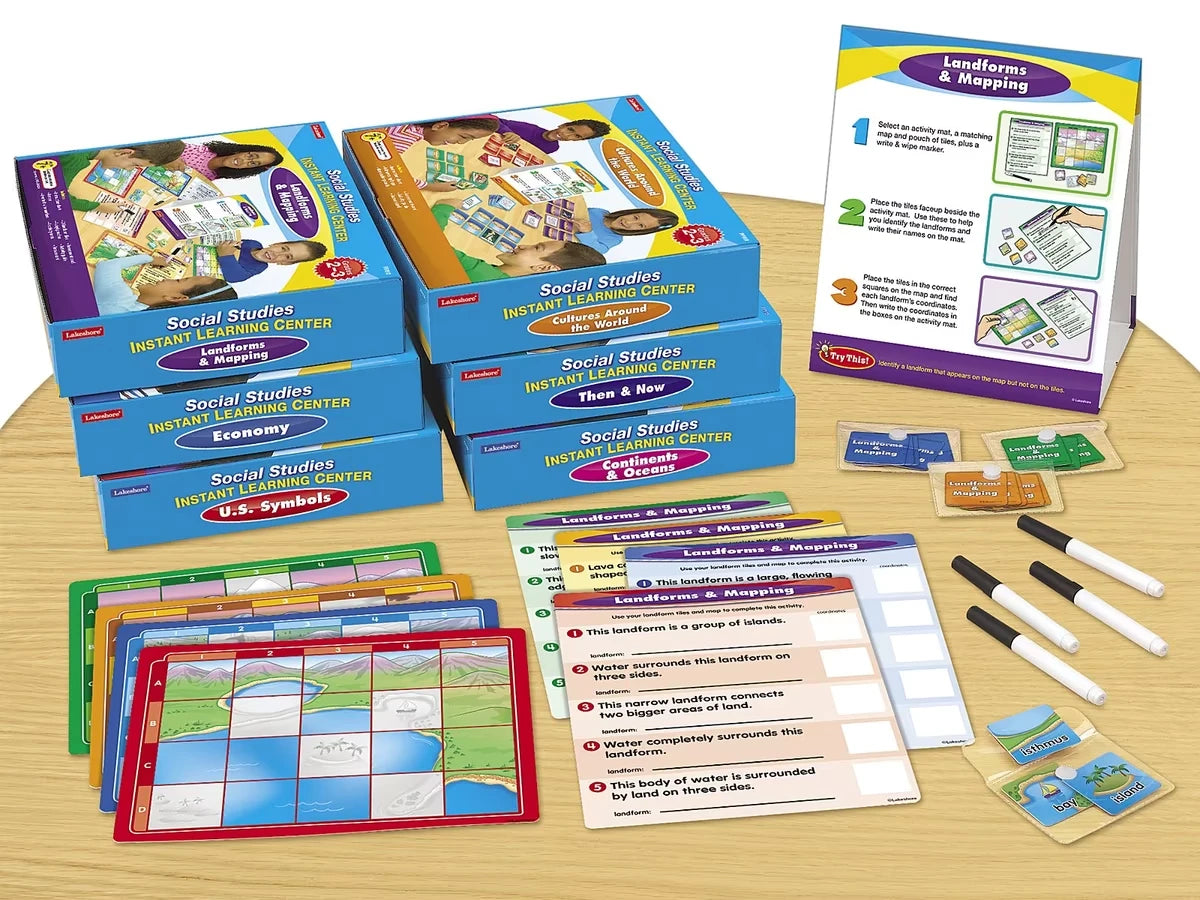 Social Studies Instant Learning Centers - Complete Set - US 6404