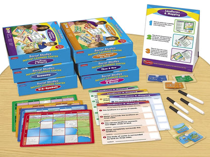 Social Studies Instant Learning Centers - Complete Set - US 6404