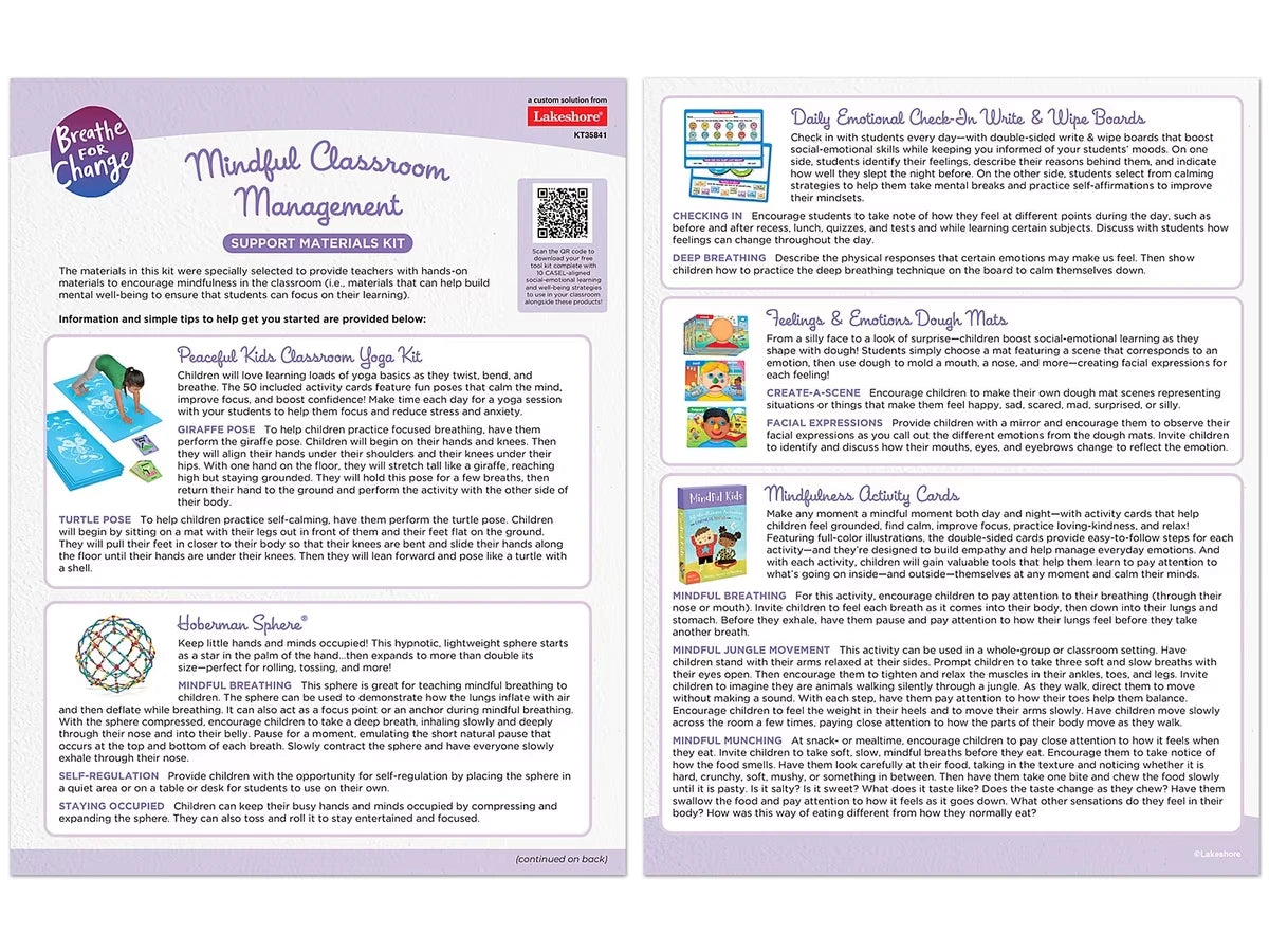 Breathe For Change Mindful Classroom Management - US 9182