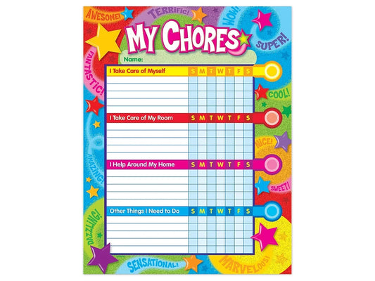 My Chores Charts - Set of 25 - US 4474
