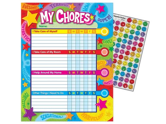 My Chores Charts - Set of 25 - US 4474