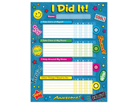I Did It! Chore Charts - Set of 25 - US 2306