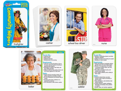 Community Helpers Pocket Flash Cards - US 7034
