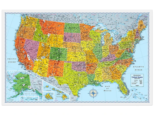 Foldout U.S.A. Map - US 7903