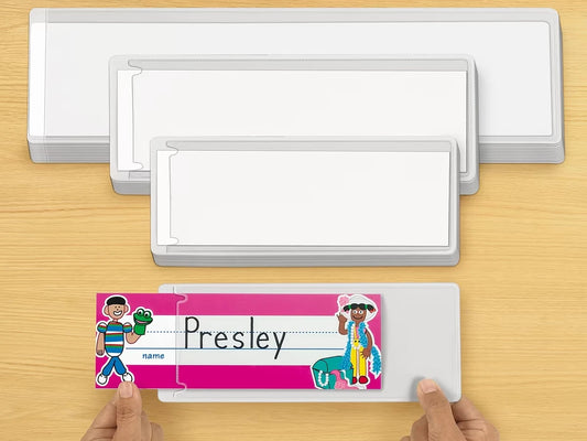 Self-Adhesive Nameplate Sleeves - Set of 12 - US 1963