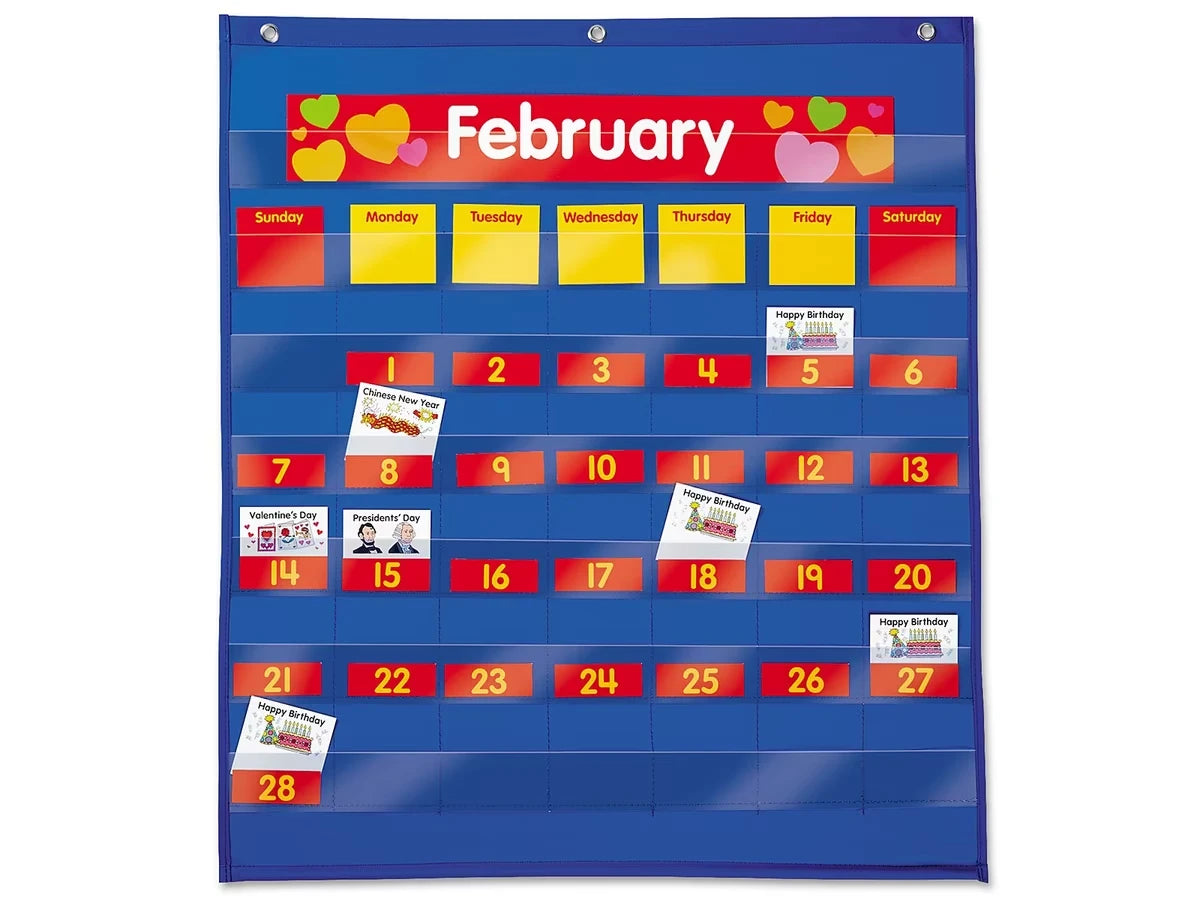 Classroom Calendar Pocket Chart - US 3553
