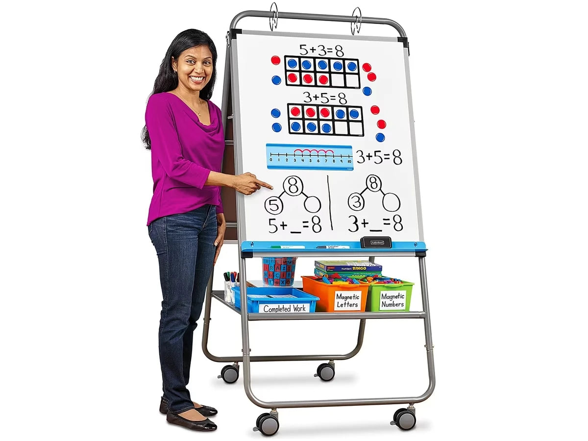 Flex-Space Double-Sided Mobile Teaching Easel - US 6558