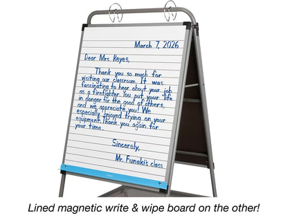Flex-Space Double-Sided Mobile Teaching Easel - US 6558