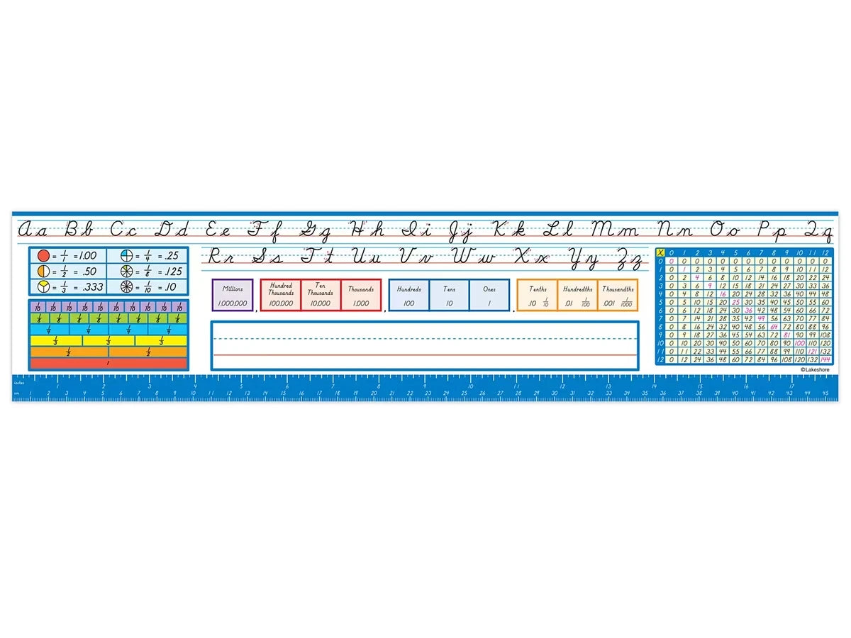 Lakeshore Modern Cursive Reference Nameplates - Gr. 3-5 - US 6403