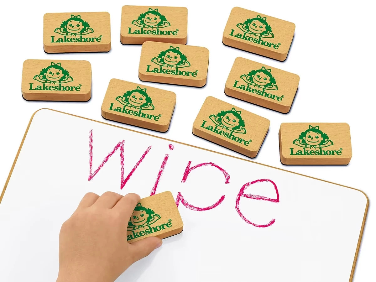 Write & Wipe Lapboard Erasers - Set of 10 - US 8612