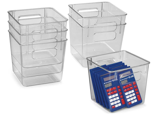 Easy-Tote Clear-View Bins - Set of 6 - US 5818