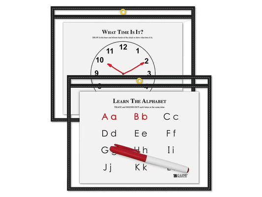 Reusable Write & Wipe Horizontal Pocket - US 8767