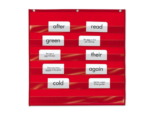 Heavy-Duty Small Pocket Chart - US 1183