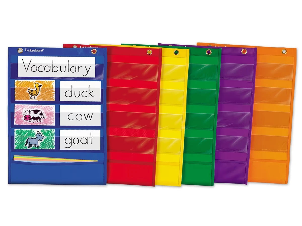 Learning Center Pocket Charts - Set of 6 - US 6738