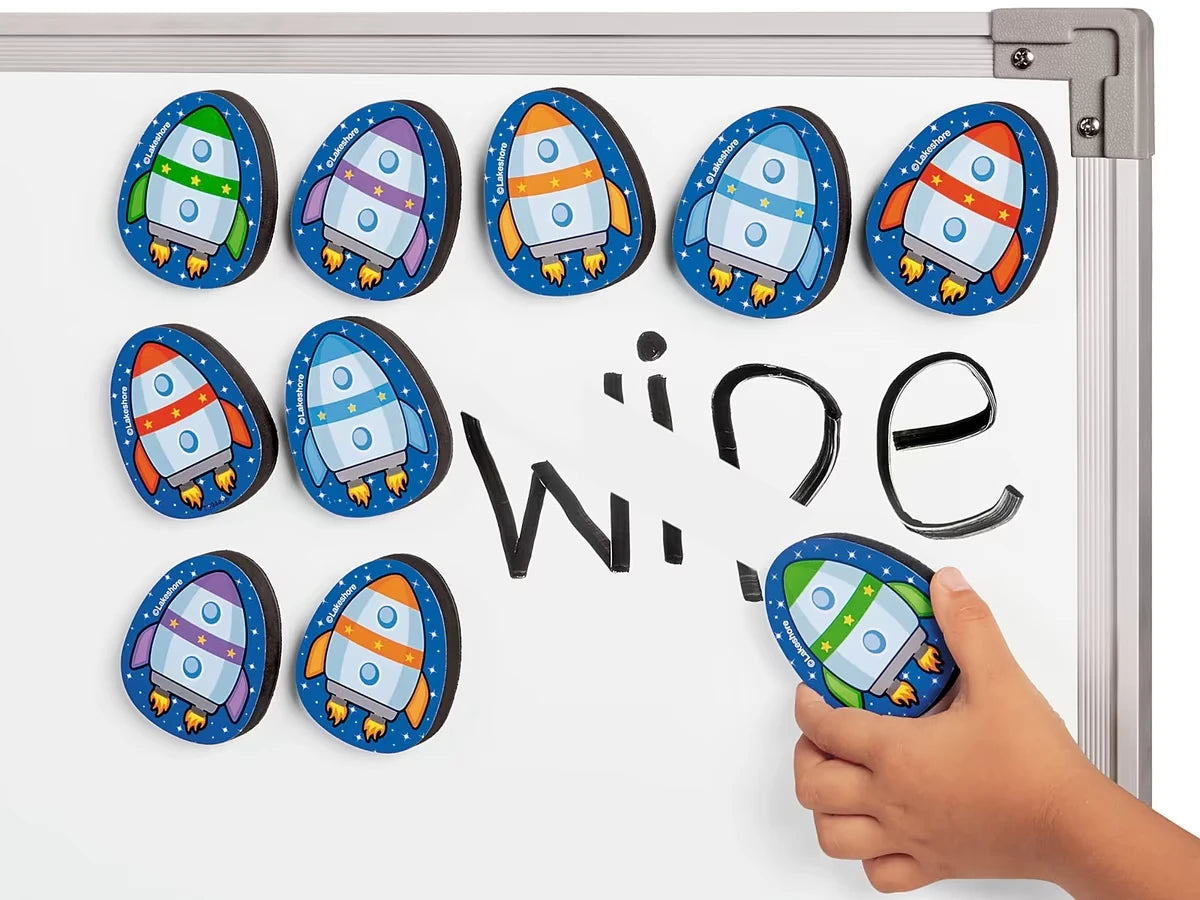 Magnetic Write & Wipe Erasers - Set of 10 - US 2726