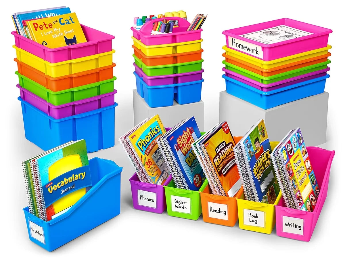 Neon Classroom Storage Bin Bundle - US 1861
