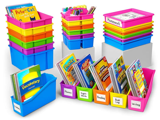 Neon Classroom Storage Bin Bundle - US 1861