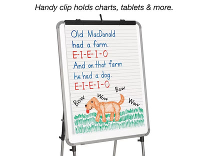 Magnetic Write & Wipe Adjustable Easel - US 4755