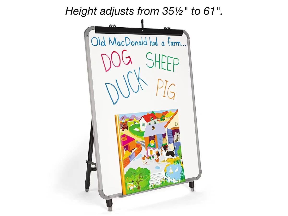 Magnetic Write & Wipe Adjustable Easel - US 4755