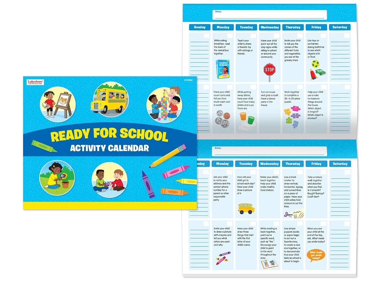 Ready for School Activity Calendar - US 7130