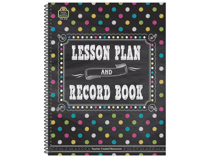 Chalkboard Brights Lesson Plan & Record Book - US 6384