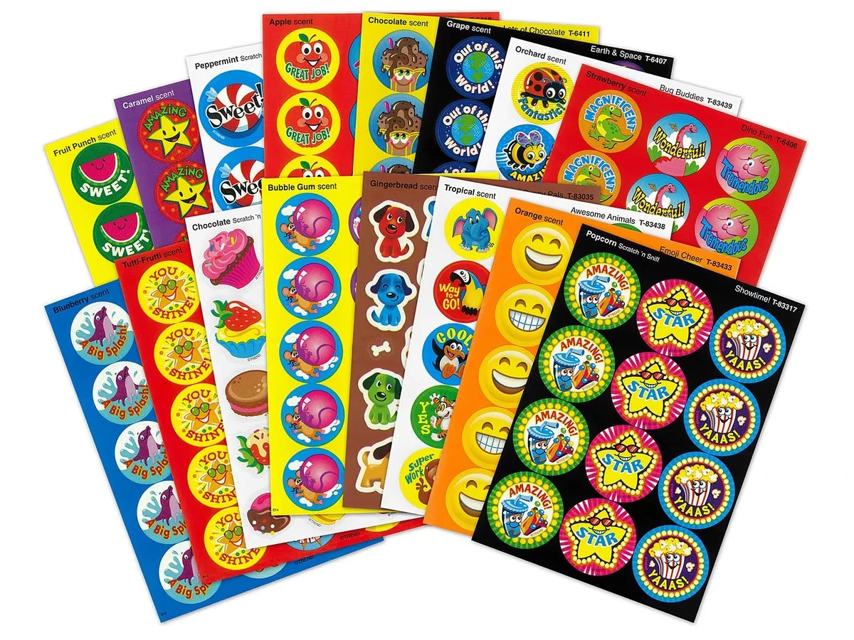 Kid’s Choice Scented Motivational Stickers - Variety Pack - US 7723