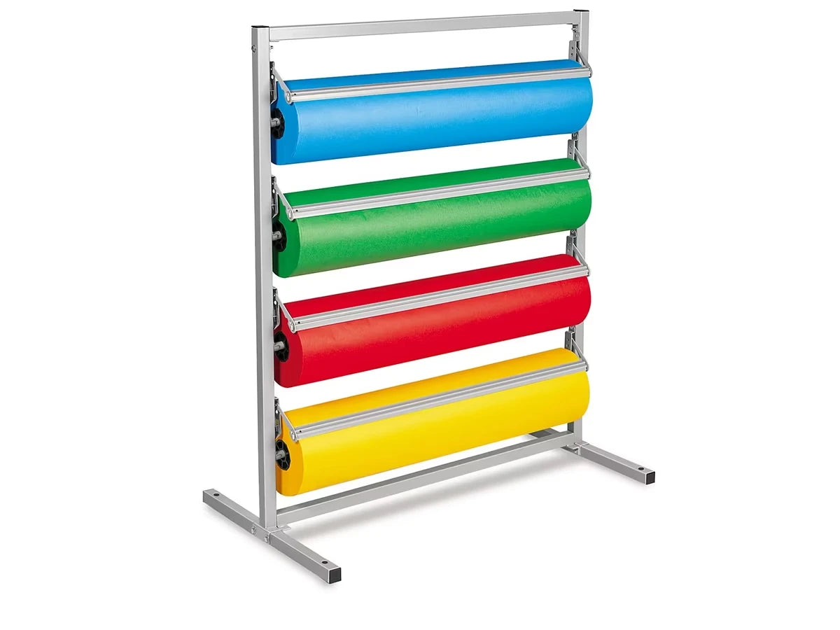Butcher Paper 4-Roll Holder/Cutter Floor Rack - US 3972