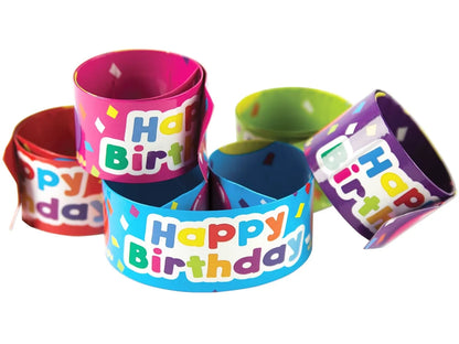 Birthday Slap Bracelets - US 7537