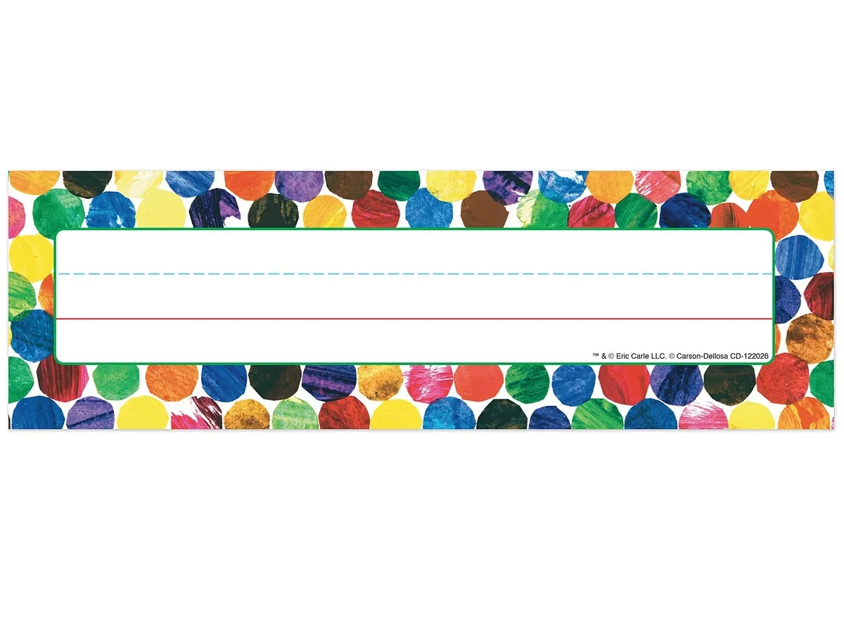 Eric Carle Dotted Nameplates - US 3391