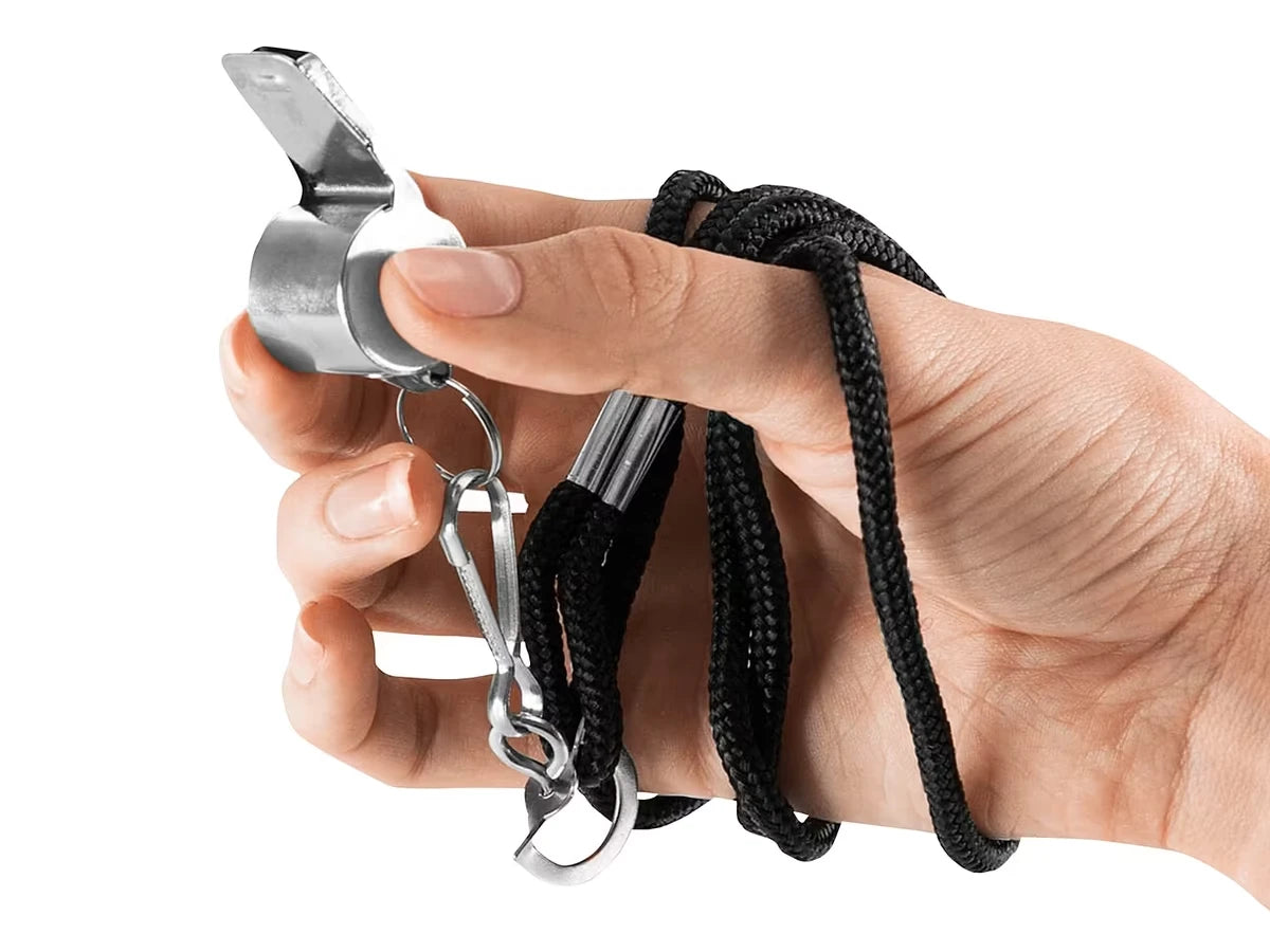 Metal Whistle & Lanyard - US 8387