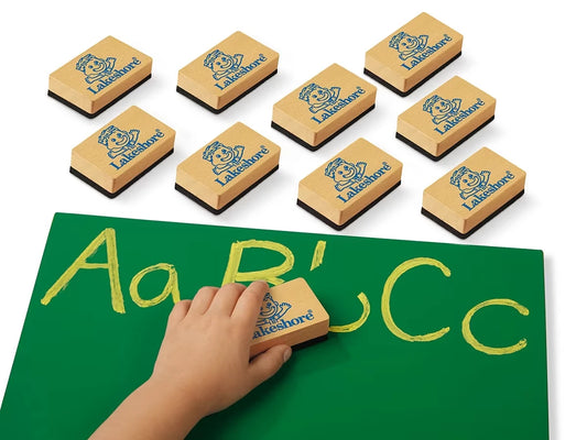 Chalk Lapboard Erasers - Set of 10 - US 7987
