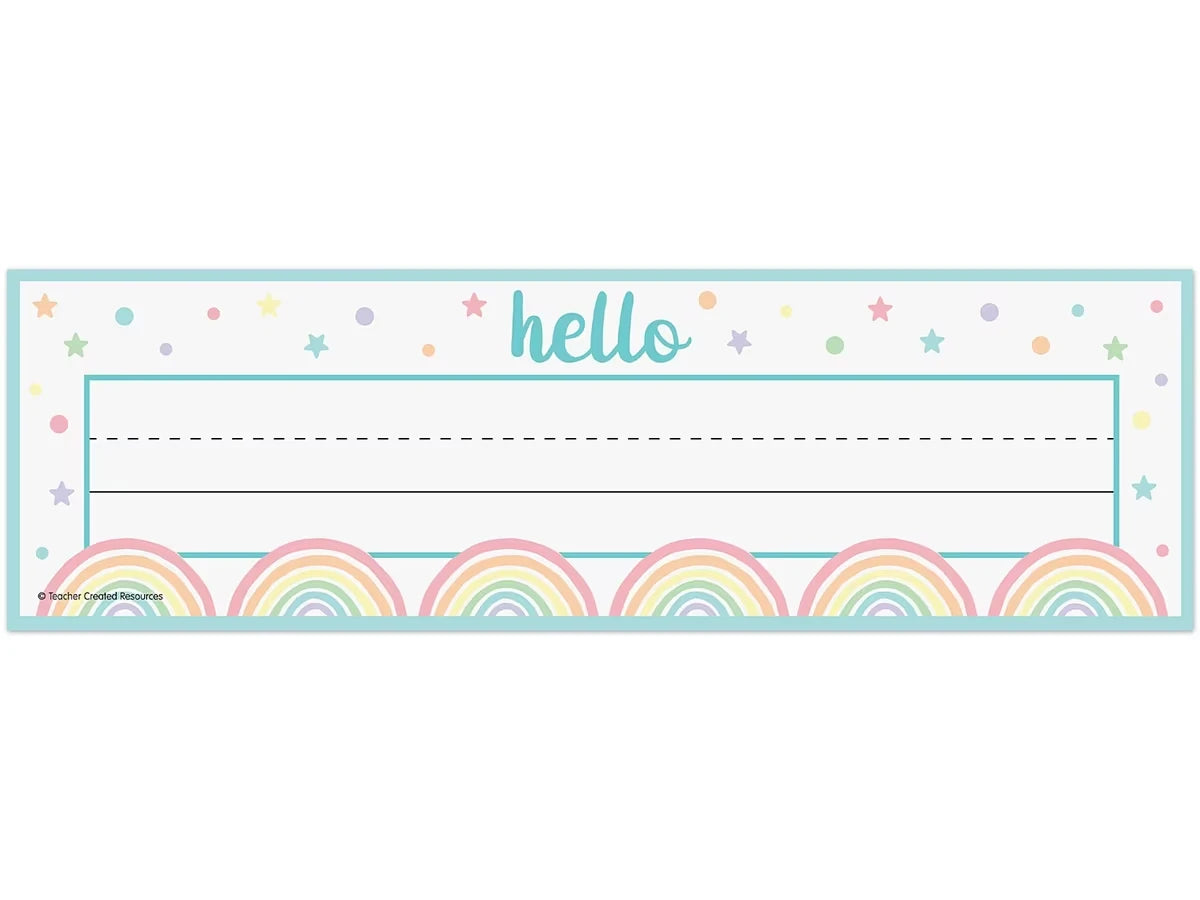 Pastel Pop Nameplates - US 6554