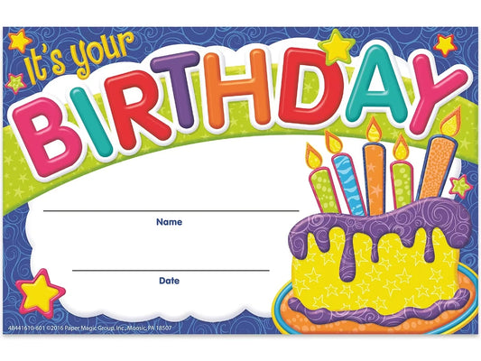 Color My World Birthday Certificates - US 2752