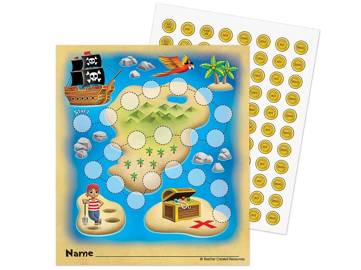 Treasure Hunt Reward Trackers and Stickers - US 3735
