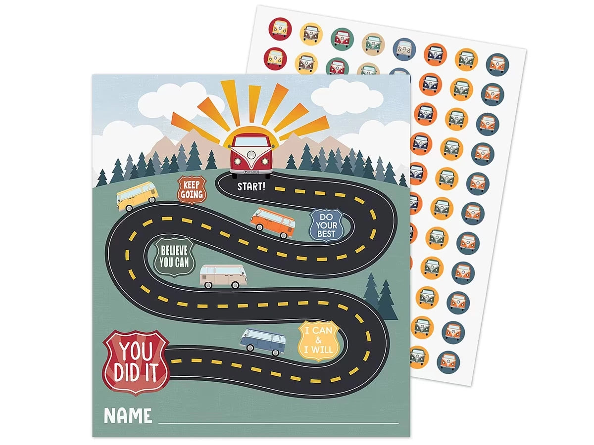 Moving Mountains Road Trip Reward Trackers with Stickers - US 1066