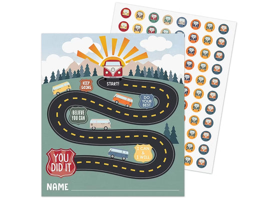 Moving Mountains Road Trip Reward Trackers with Stickers - US 1066