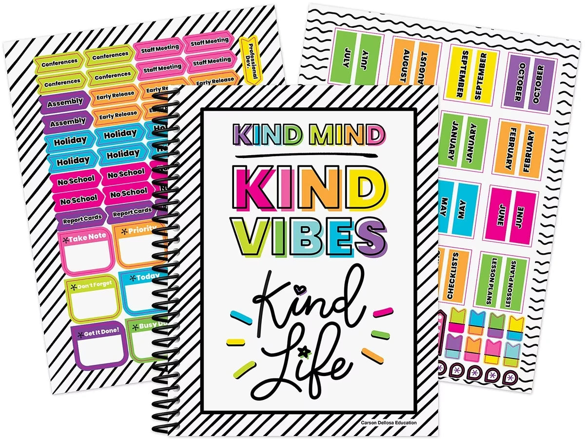 Kind Vibes Lesson Plan & Record Book - US 2754