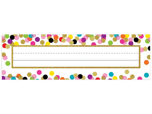 Confetti Nameplates - US 2700