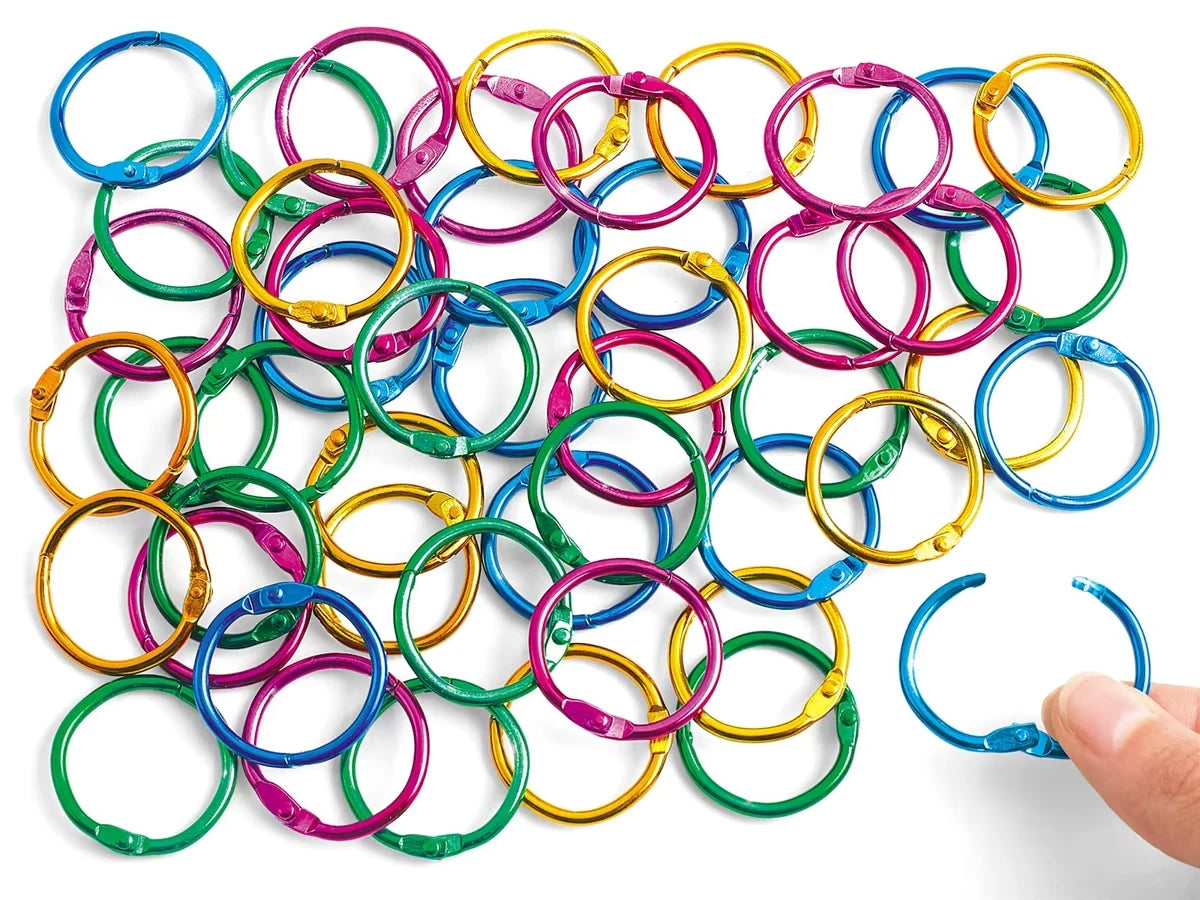 Colorful Book Rings - Set of 50 - US 3159