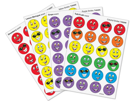 Scratch ’n’ Sniff Smiley Face Stickers - Variety Pack - US 4224