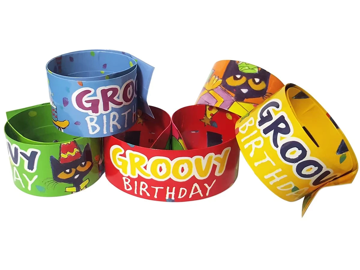 Pete the Cat® Birthday Slap Bracelets - US 6255
