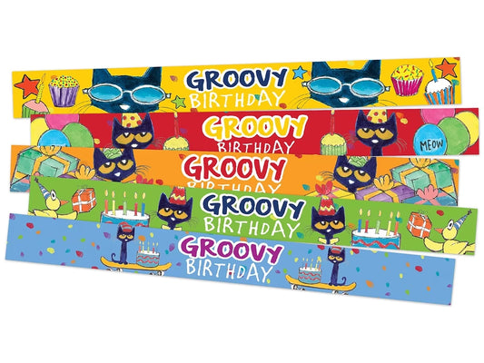 Pete the Cat® Birthday Slap Bracelets - US 6255