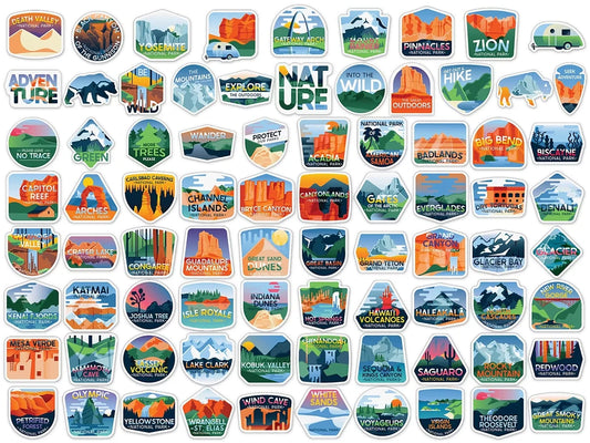 Adventure Vinyl Stickers - US 6394