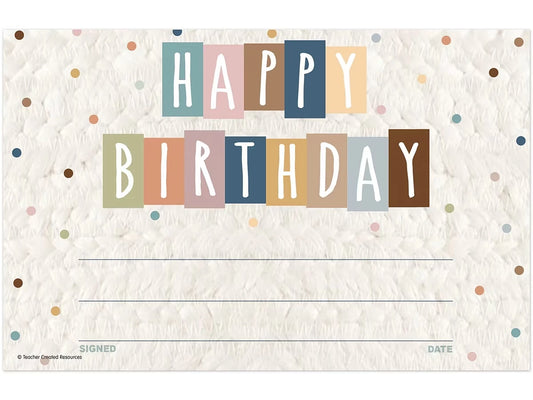 Everyone Is Welcome Birthday Certificates - US 4368
