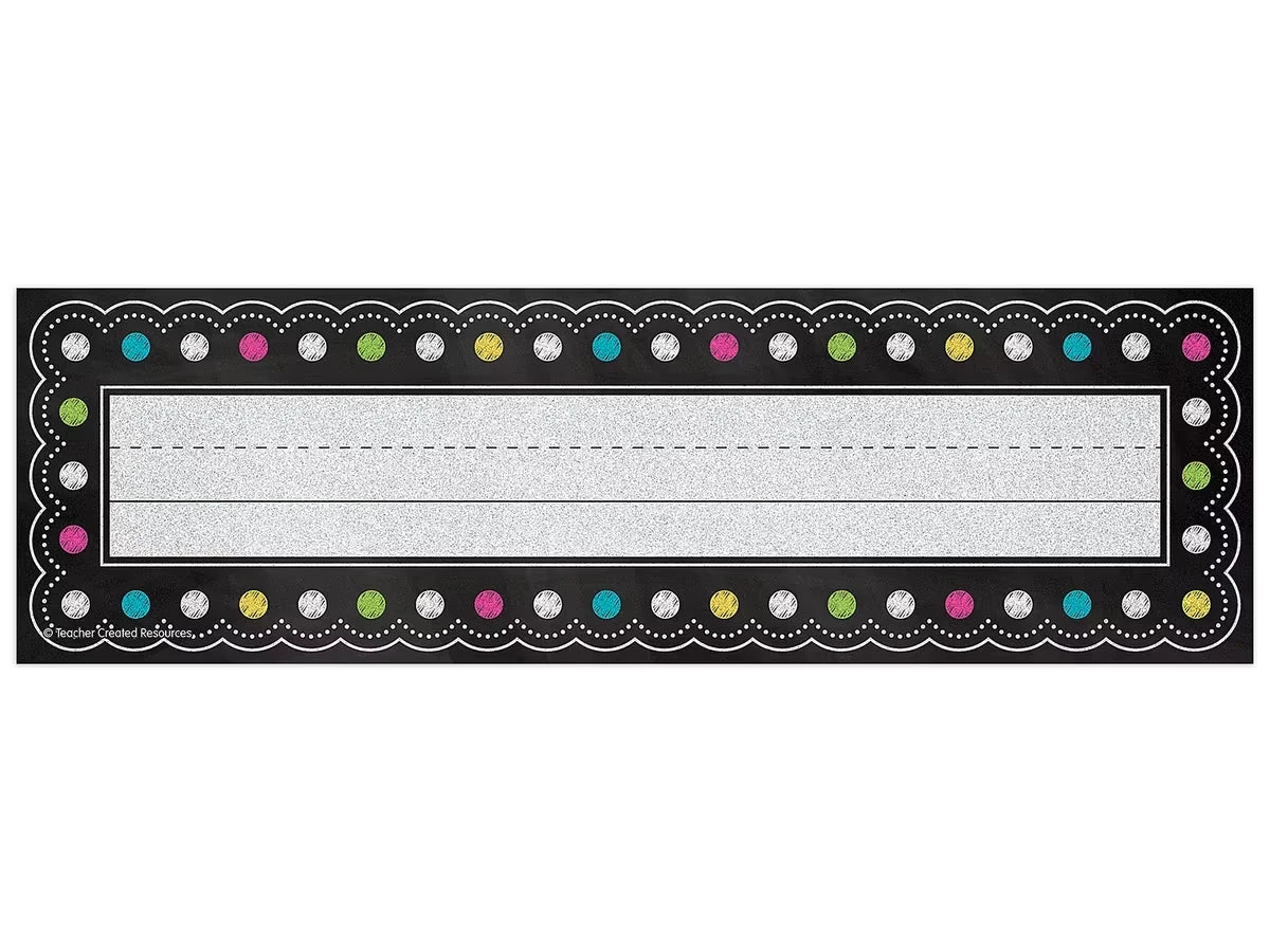 Chalkboard Brights Nameplates - US 6719