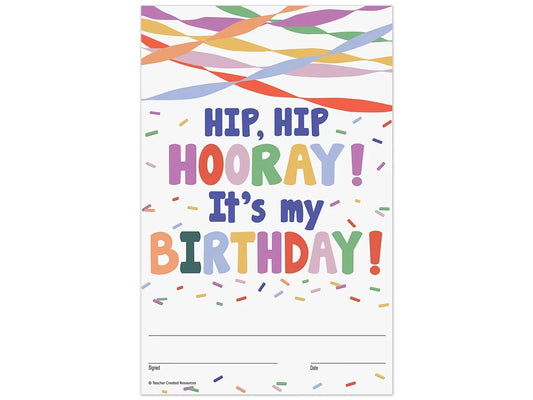 Color Crush Birthday Certificates - US 8330